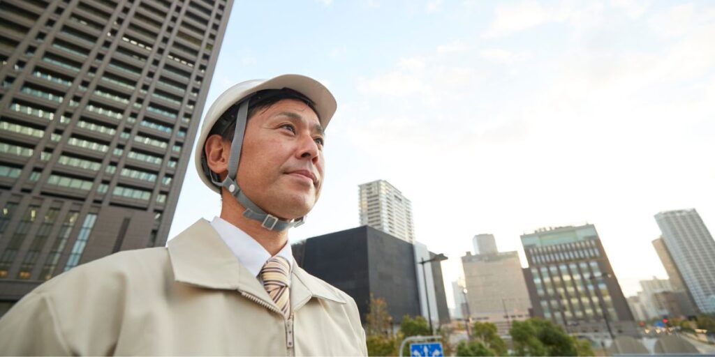 施工管理で働く人